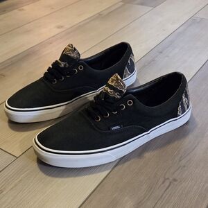 Mens Vans Era Black "Tiger Camo" 11.5 Black/White/Camo Great Condition